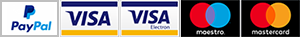 Visa, Mastercard, Visa Electron, Maestro, Screwfix Trade Card, Paypal
